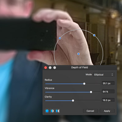 depth of field blur filter in Affinity Photo tutorial