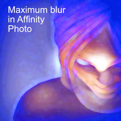 maximum blur filter for Affinity Photo tutorial