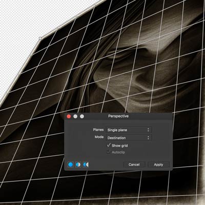 single plane perspective affinity photo