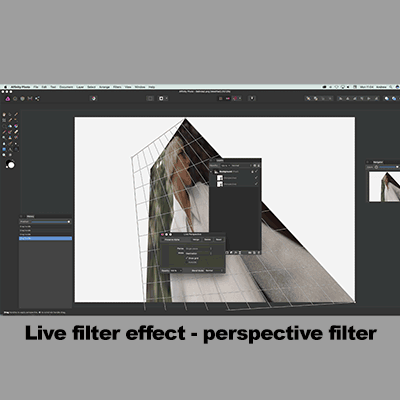 live filter perspective affinity photo