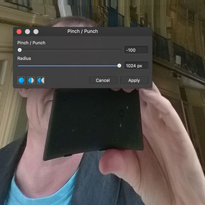 pinch punch filter in affinity Photo