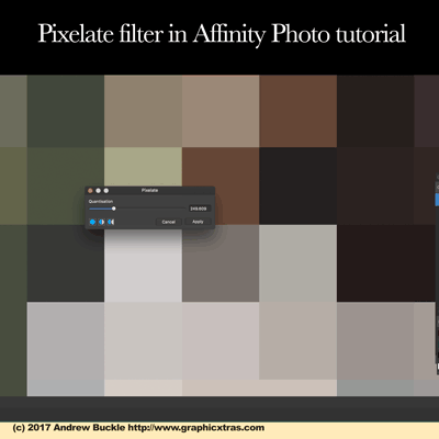 pixelate filter affinity photo tutorial