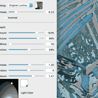 painter capture pattern face