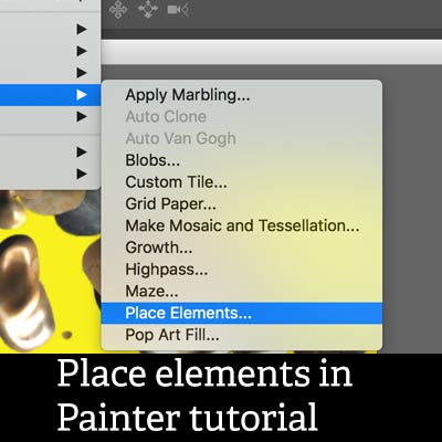 painter place elements effect tutorial nozzles