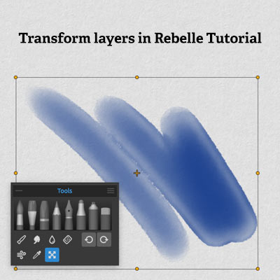 transform layers in rebelle tutorial