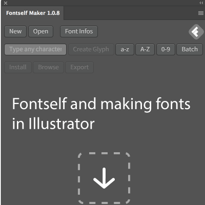 fontself extension Illustrator making otf fonts