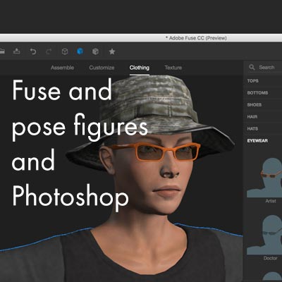 basic fuse set up of models photoshop