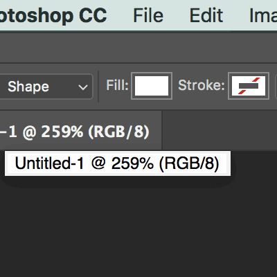 fill shape color photoshop controls