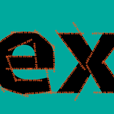 Illustrator text brushes with text