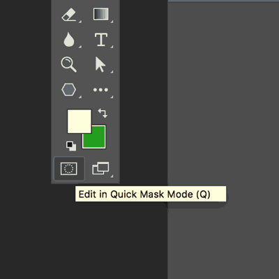 selection and quick mask mode