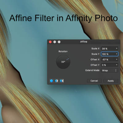 affine filter in affinity photo