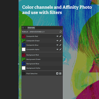 color channels and affinity photo and filters