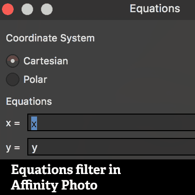 equations filter editor in Affinity Photo