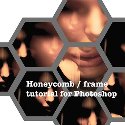 honeycomb frame for Adobe Photoshop how to create
