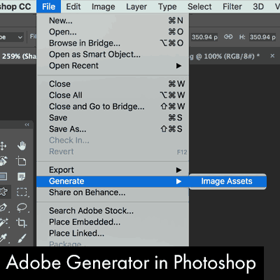 adobe generator image assets export