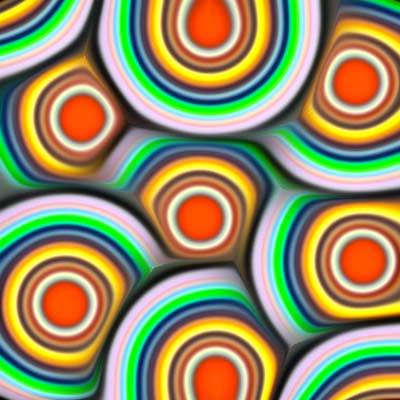 random color fill circular contour photoshop
