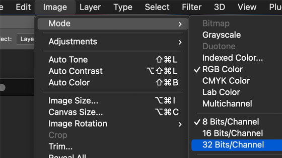 32 bit image mode