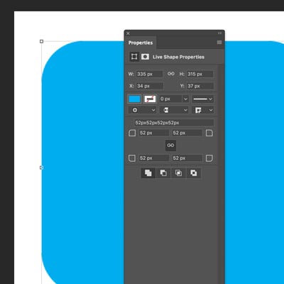 live shapes photoshop and changing corners  live shapes into regular