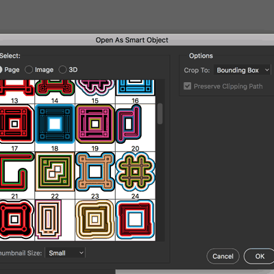 place pdf file in Photoshop
