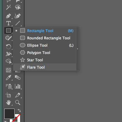 flare tool illustrator toolbox