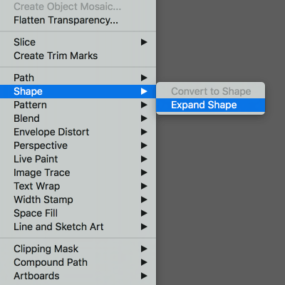 expand shape for ellipse live shape