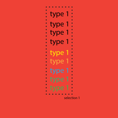 save selection type illustrator