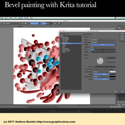 Bevel painting with Krita tutorial